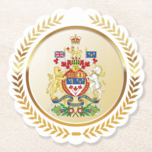 Dessous-de-verre En Papier Armoiries du Canada