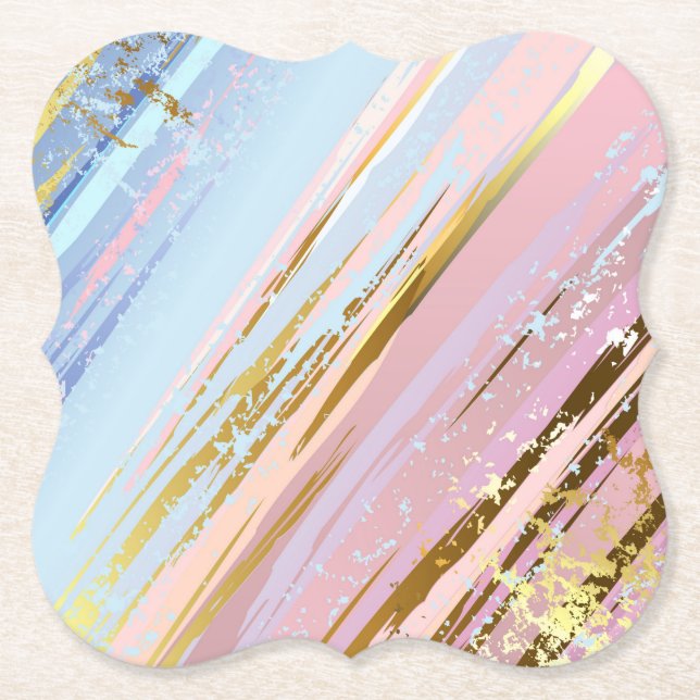 Dessous-de-verre En Papier Arrière - plan rose texturé (Devant)