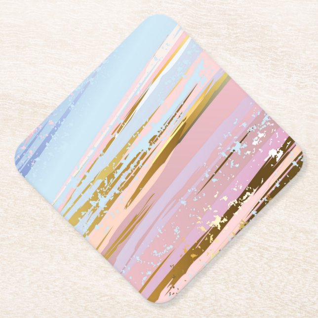 Dessous-de-verre En Papier Arrière - plan rose texturé (Devant)