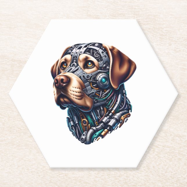 Dessous-de-verre En Papier Art inspiré de Labrador Lover Android (Devant)