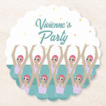 Dessous-de-verre En Papier Artistes nageurs Synchro nage fête d'anniversaire<br><div class="desc">Produits de fête de fille nageur anniversaire fille. Artistique nageurs design cadeau dans les couleurs pastel. Cinq femmes de baignade artistiques dans la piscine. Un cadeau d'équipe moderne chic nage. Cadeaux d'équipe de natation synchronisés,  cadeaux d'équipe de natation synchronisés. Des nageuses artistiques des idées cadeaux d'équipe de filles vintages.</div>