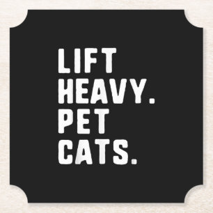 Dessous-de-verre En Papier Ascenseur Chats pour animaux de compagnie lourds D