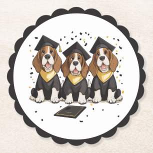 Dessous-de-verre En Papier Basset Hound Dogs