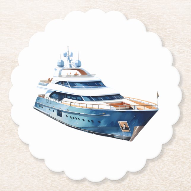 Dessous-de-verre En Papier Bateau (Devant)