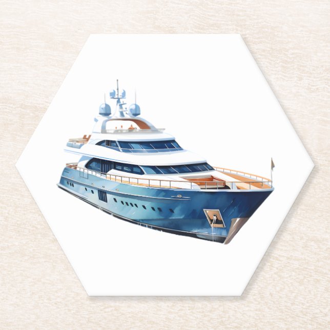 Dessous-de-verre En Papier Bateau (Devant)