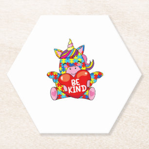 Dessous-de-verre En Papier Be Kind Chemise Sensibilisation sur l'autisme Cade