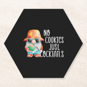 Dessous-de-verre En Papier Beach Gnome No Cookies Tropical