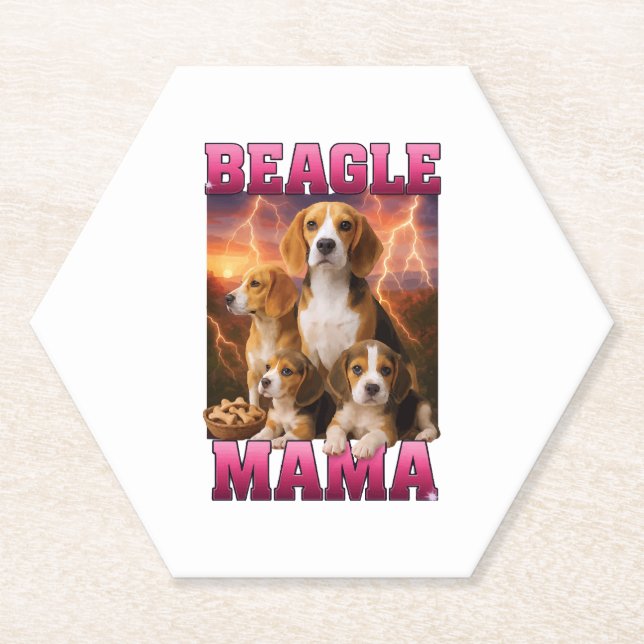 Dessous-de-verre En Papier Beagle (Devant)