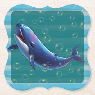 Dessous-de-verre En Papier Bébé Baleine Papier Décoration