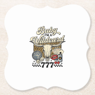 Dessous-de-verre En Papier Bébé je suis un joker Chemise de casino western vi