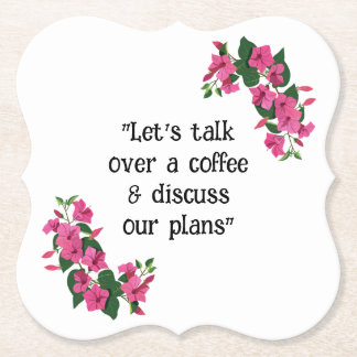 Dessous-de-verre En Papier Belle planche à pâte florale Customisée