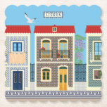 Dessous-de-verre En Papier Belles maisons portugaises avec tuiles ou azulejos<br><div class="desc">Lorsque vous vous promenez dans les rues anciennes de Lisbonne, Porto ou d'autres villes portugaises, vous découvrirez que l'histoire et la modernité se marient harmonieusement, laissant des souvenirs indélébiles à tous ceux qui visitent. Chaque ville possède des trésors architecturaux, mais le charme des vieilles maisons portugaises avec balcons en fer...</div>