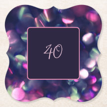 Berry Sparkle Dessous de verre papier personnalisa