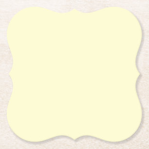 Dessous-de-verre En Papier Beurre jaune uni   Classic Elegant