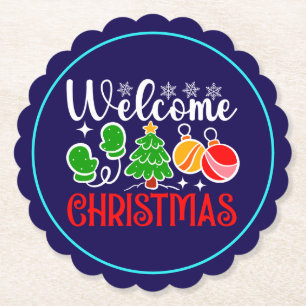 Dessous-de-verre En Papier Bienvenue Noël
