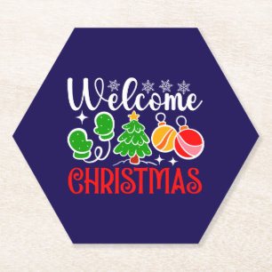 Dessous-de-verre En Papier Bienvenue Noël
