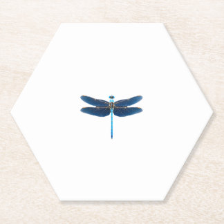 Dessous-de-verre En Papier Bleu Dragonfly - Insect Amoureux des animaux de la