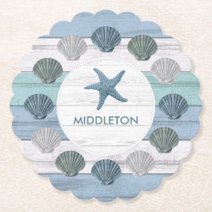 Dessous-de-verre En Papier Blue Beach