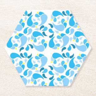 Dessous-de-verre En Papier Blues d'été