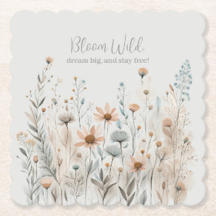 Dessous-de-verre En Papier Boho Wildflower