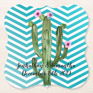 Dessous-de-verre En Papier Boire Cactus Cactus Cactus Succulent Bohême