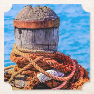 Dessous-de-verre En Papier Bollard Old Mooring