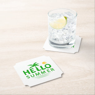Dessous-de-verre En Papier Bonjour été