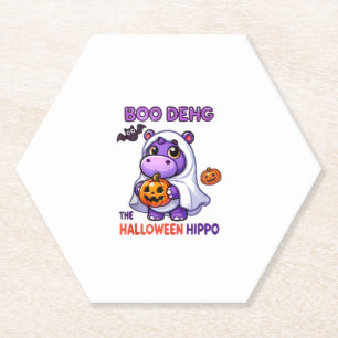 Dessous-de-verre En Papier Boo Deng L'Halloween Hippo Cute Bouncy Pig Costu