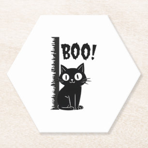 Dessous-de-verre En Papier Boo ! Drôle Masquer Peekaboo Effrayant Halloween C