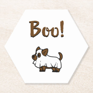 Dessous-de-verre En Papier Boo Halloween