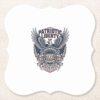 Dessous-de-verre En Papier Bouclier de bataille patriotique Symbole inspiré d