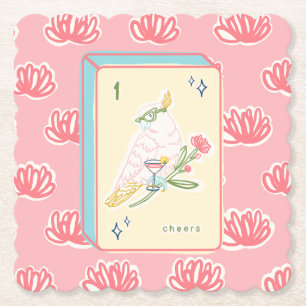 Dessous-de-verre En Papier Bravo à Bird Bam Mahjong