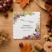 Cadeau de la Mariée Chic Vino avant les Vœux