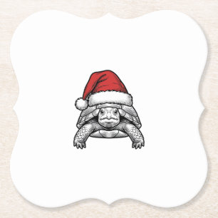 Dessous-de-verre En Papier Calèche de Noël Tortue Chapeau de Père Noël Dessin