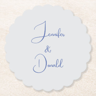 Dessous-de-verre En Papier Calligraphie tendance script classique personnel s