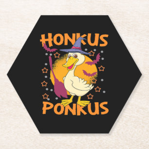 Dessous-de-verre En Papier Canard Halloween Funny Halloween Citrouille Canard