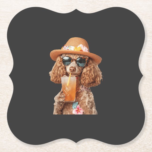 Dessous-de-verre En Papier Caniche (Devant)