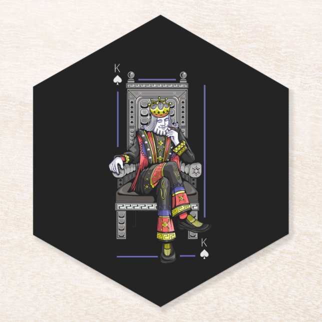 Dessous-de-verre En Papier Carte King (Devant)