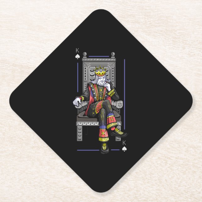 Dessous-de-verre En Papier Carte King (Devant)