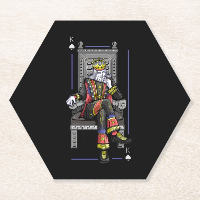 Dessous-de-verre En Papier Carte King (Devant)