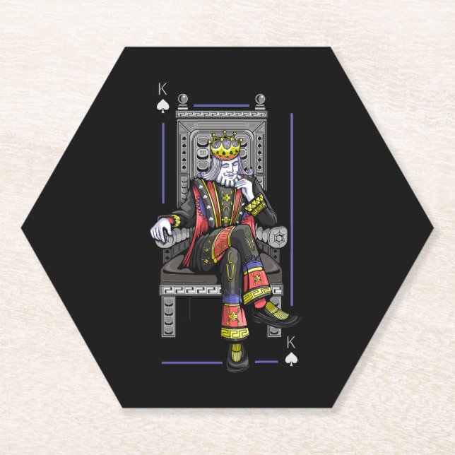 Dessous-de-verre En Papier Carte King (Devant)