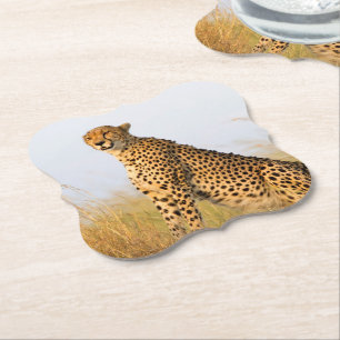 Dessous-de-verre En Papier Cat lover cheetah photo