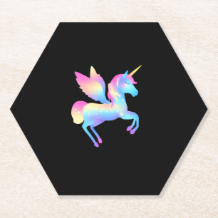 Dessous-de-verre En Papier Celestial Grace La Licorne Mignonne Enchantée Long