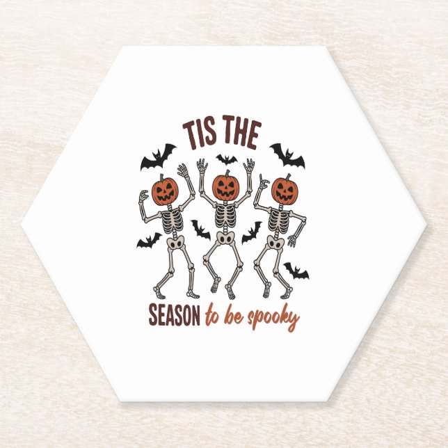 Dessous-de-verre En Papier Cette saison sera Éffrayante (Devant)