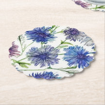 champ de fleurs de cornes violettes, violet, bleu 