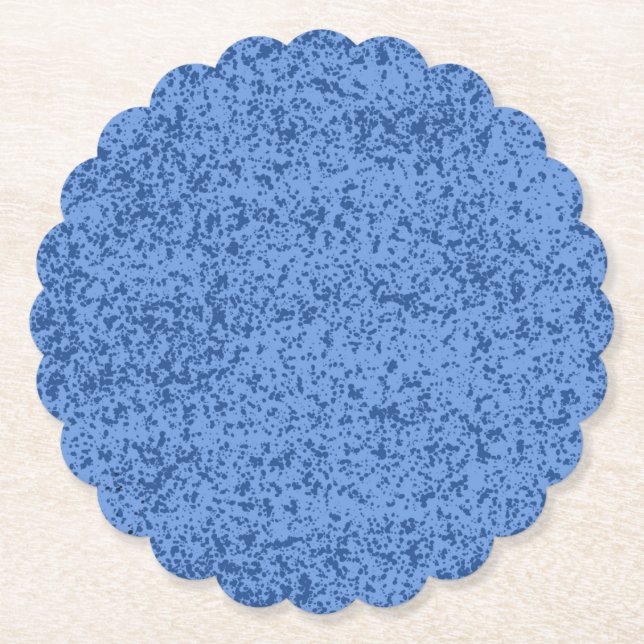 Dessous-de-verre En Papier Chaos Point Bleu (Devant)