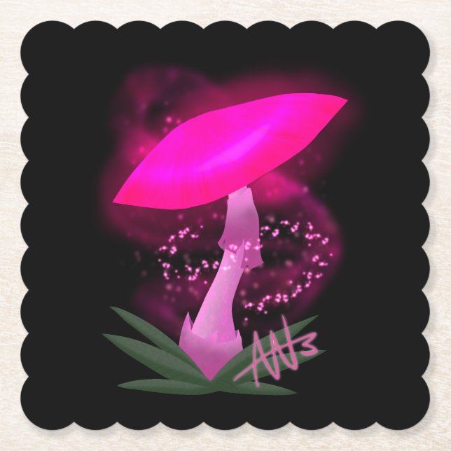 Dessous-de-verre En Papier Charmant Champagne Rose (Devant)