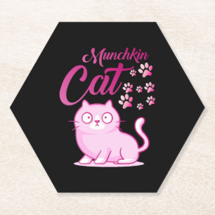 Dessous-de-verre En Papier Chat Munchkin      