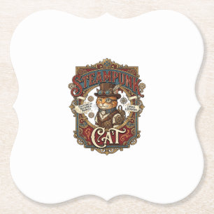 Dessous-de-verre En Papier Chat Steampunk Steampunk Chat Vintage