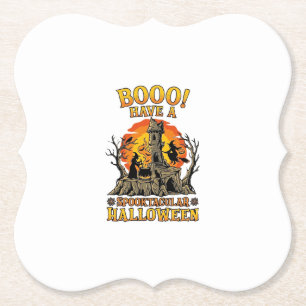 Dessous-de-verre En Papier Château de sorcière de Halloween Spooktacular Booo